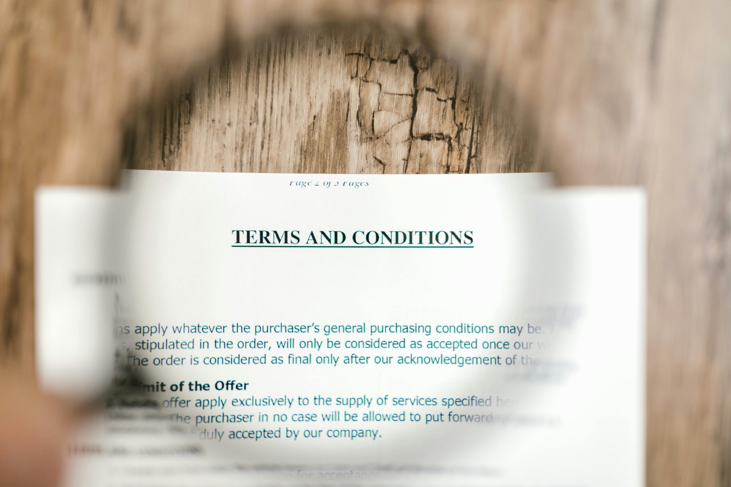 Terms and Conditions Webezzy Image